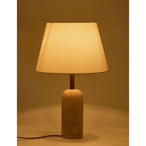 Opviq Stona lampa Kumas Sapkalı Traverten, Bež Cene