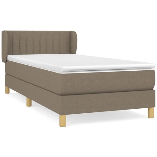Maison Chic Box spring postelja - Vzmetna postelja z vzmetnico taupe 90x200 cm blago SL19727, (21881267) Cene