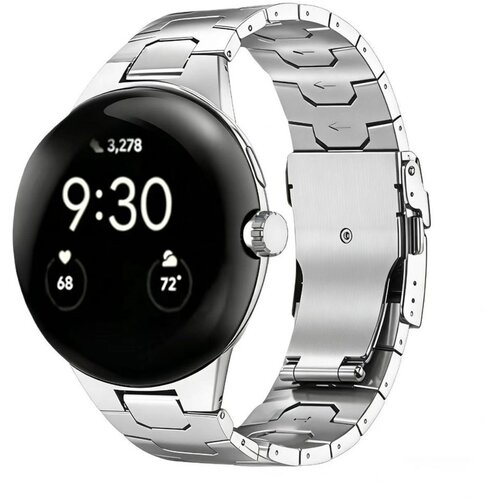 INF Trak iz nerjavnega jekla za Google Pixel Watch 45mm z zaponko Silver, (5000295594) Cene