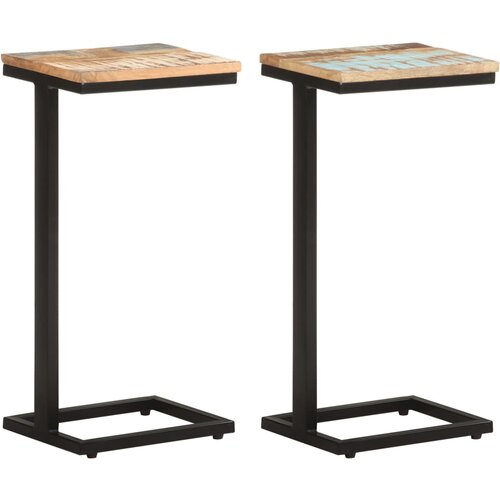 vidaXL Stranske mizice 2 kosa 31,5x24,5x64,5 cm trden predelan les Cene