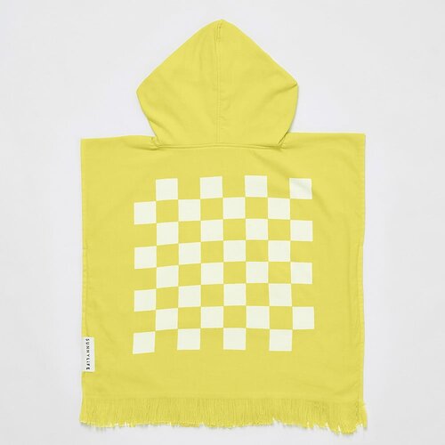 Sunnylife žuti dječji ručnik za plažu s kapuljačom Checkerboard, 3-6 god Slike