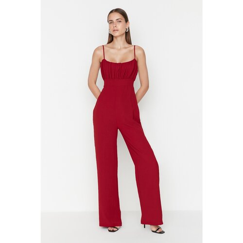 Trendyol Red Belted Jumpsuit Slike
