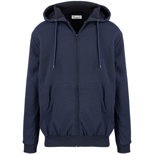 Pri Men&amp;#039;s warm sweatshirt with a hood, plain, one-color Slike