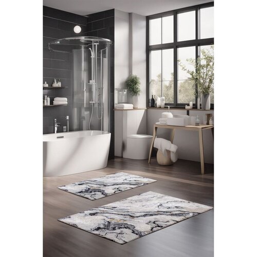  Sivo-bež kupaonske prostirke u setu 2 kom 60x100 cm CT &ndash; Cijene