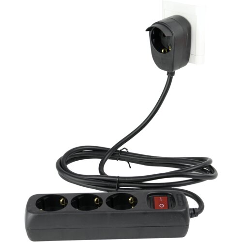 REV Multiple Socket Outlet 3+1-fold 5m + switch black Cijene