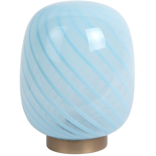 Leitmotiv Svetlo modra namizna svetilka s steklenim senčilom (višina 20 cm) Summer Globe – Cene