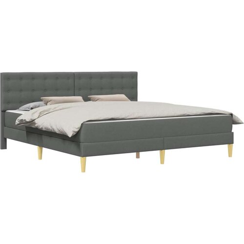  Okvir kreveta s madracem Tamno siva 180 x 200 cm tkanina - Jjedan Slike