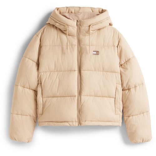 Tommy Jeans Zimska jakna brokat / svetlo rjava Cene