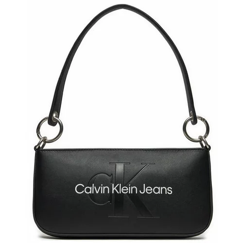 Calvin Klein Jeans Ročna torba Sculpted Shoulder Pouch25 Mono K60K610679 Črna