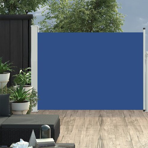 vidaXL uvlačiva bočna tenda za terasu 100 x 500 cm plava Cijene