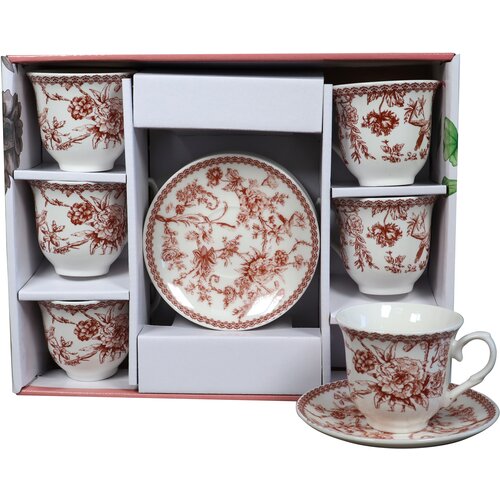 Sigma Set &amp;scaron;olja za kafu, porcelan, 160ml 6/1 (Ret/Red) YK160-ZCL-8911 Slike