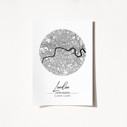 Wallity poster London-2077, 50x70 cm Cene