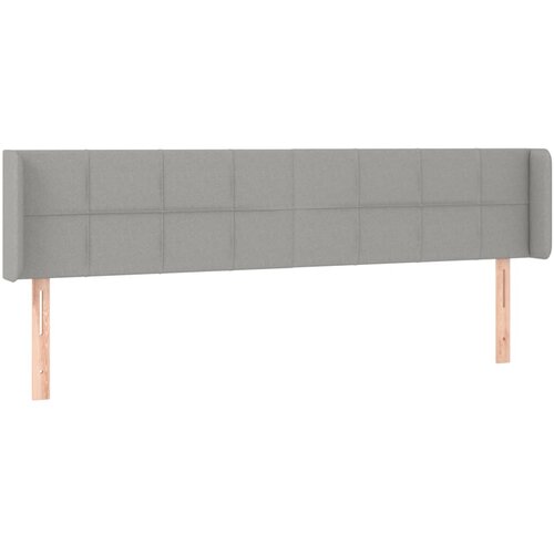 Maison Chic vzglavna omarica - nočna omarica - posteljna omarica z u&amp;scaron;esi svetlo sivo 183x16x78/88 cm blago, (21711717) Slike