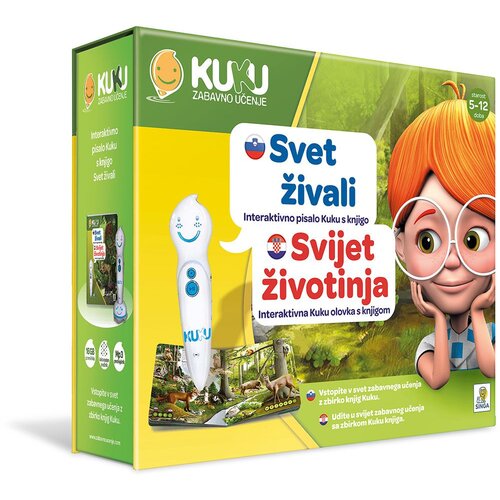 Kuku interaktivno pisalo s knjigo svet Živali Cene