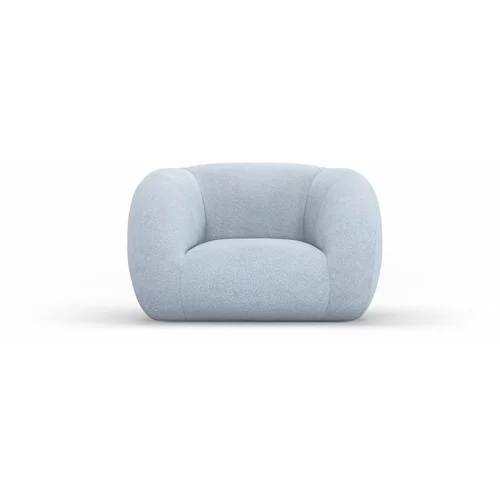 Cosmopolitan Design Svetlo moder fotelj iz tkanine bouclé Essen –