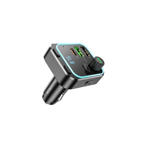 FM transmiter Bluetooth sa USB+Type-C punjaćem BOROFONE BC53 Highway PD20W+QC3.0 car black Slike