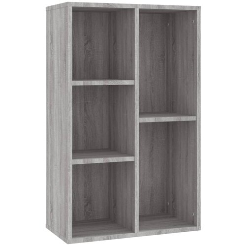 VidaXL Knjižna omara/komoda siva sonoma 50x25x80 cm inženirski les, (20705239) Slike