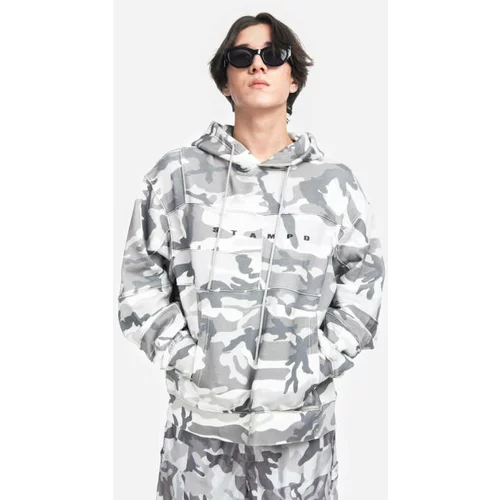 STAMPD Muška majica s kratkim rukavima Camo Patchwork hoodie SLA-M3105HD-CPW
