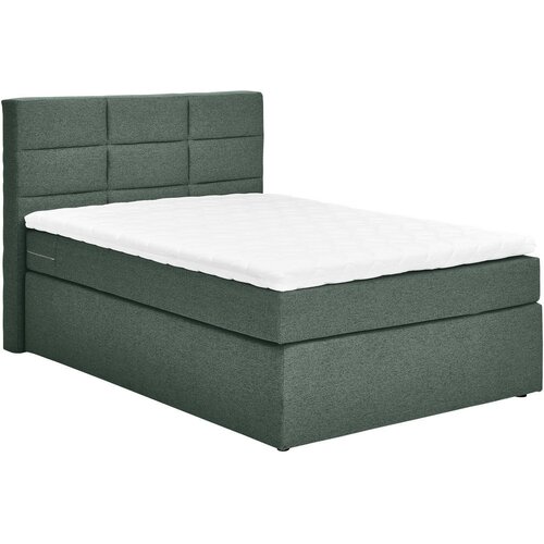 CARRYHOME POSTELJA BOXSPRING 100 cm x 200 cm , tekstil temno zelena Cene
