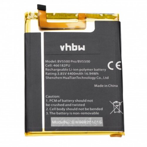 VHBW Baterija za Blackview BV5500, 4400 mAh Slike