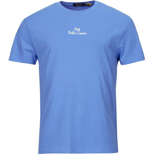 Polo Ralph Lauren Majice s kratkimi rokavi T-SHIRT AJUSTE EN COTON CENTER Modra