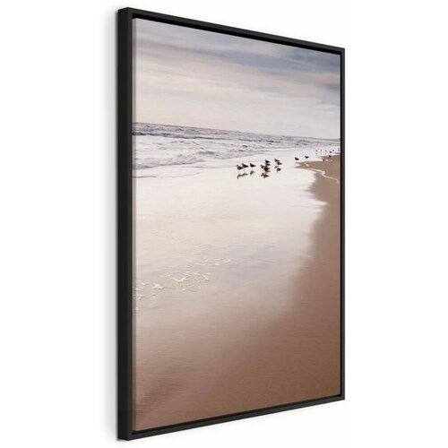  Slika - Autumn Beach (1 Part) Vertical 40x60 U crnom drvenom okviru Cijene