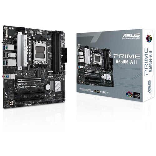 Asus MB PRIME B650M-A II AMD B650;AM5;4xDDR5 VGA,HDMI,DP,RAID,microATX Cijene