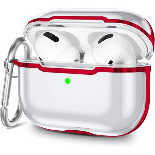 Venisymlis Prozoren etui za AirPods Pro iz TPU z obeskom za ključe, ovitek za Apple, odporen na udarce, (22102213) Cene