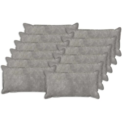  Jastuk s jastukom HOUTEN 12 kom. Svjetlosiva Mikrofibra Flis - Svjetlosiva 40 x 80 cm 12 Cene