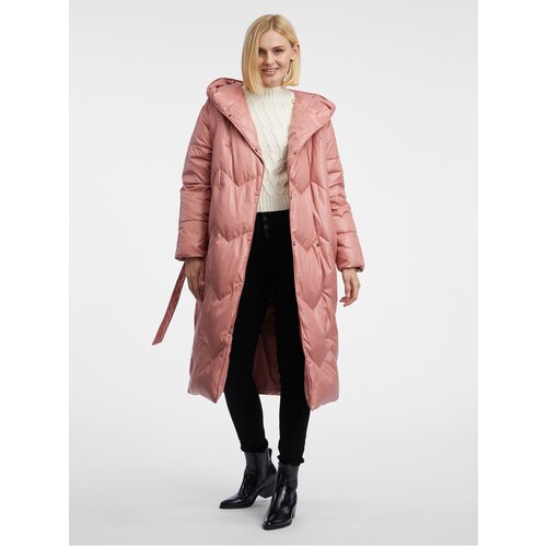 Orsay Women's Old Pink Down Coat - Women's Slike