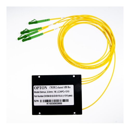 Opton CWDM DEMUX 2-kanalni 1551-1571 LC/APC(+1310) ( PL047 ) Slike