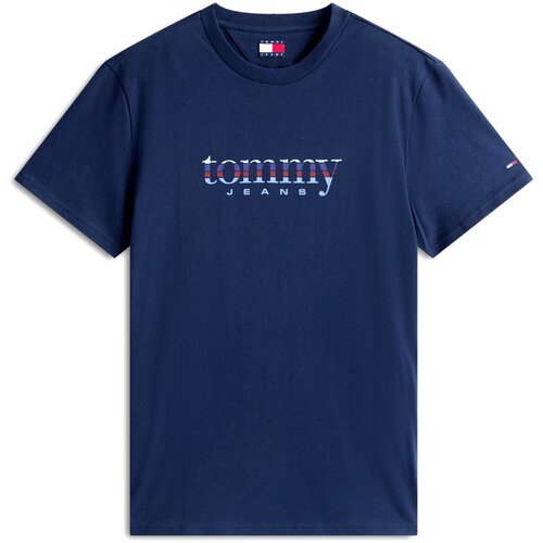 Tommy Jeans Majica svijetloplava / tamno plava / tamno crvena / prljavo bijela Cijene