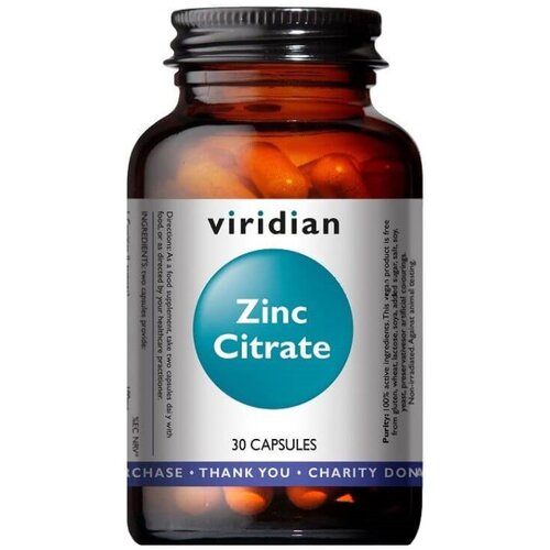 Viridian Nutrition Cink citrat Viridian, 15 mg (30 kapsul) Cene