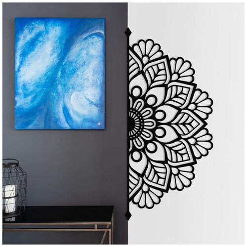Wallity Zidna dekoracija Esila, 160 x 71 cm, Crna Cene