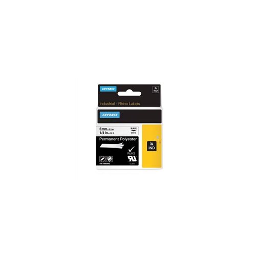 Dymo Traka Rhino Polyester 1805442, 6 mm / 5.5 m (crna/bijela), original Cijene