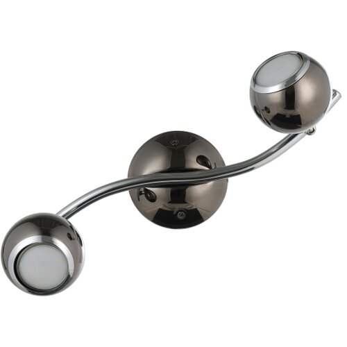 Eglo Bimeda spot/2, led, gu10, 2x3w, 2x240lm, nikl crni/hrom (31006) Slike
