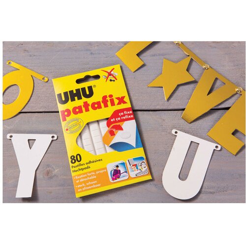  Ljepilo-jastučići 65g 80x Patafix UHU 48810 bijelo blister Slike