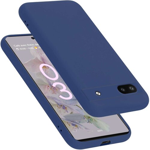 Cadorabo Ohi&scaron;je je združljivo z Google PIXEL 6A in tekoča modra - Za&scaron;čitni ovitek iz prožnega silikona TPU, (20860049) Cene