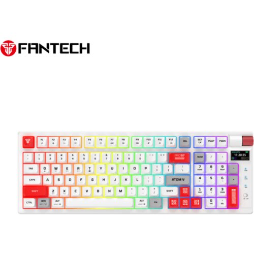 Oblivion gaming oprema tastatura mehanicka gaming fantech MK918 rgb atom PRO97 wireless bela (red switch) Cene