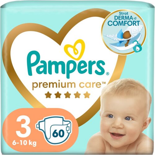 Pampers Premium Care Size 3 plenice za enkratno uporabo 6-10 kg 60 kos Cene