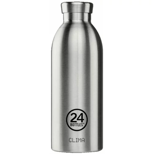 24 Bottles Clima Bottle Brushed Steel 500ml