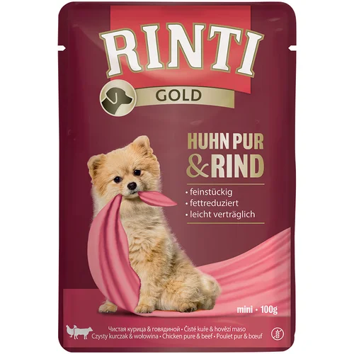 Rinti Gold 10 x 100 g - Čisti piščanec in govedina