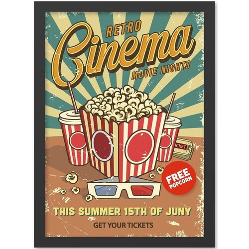 Wallity Slika 40x55 cm Retro Cinema &amp;ndash; Wallity Slike
