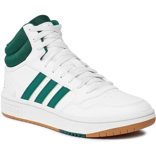 Adidas Čevlji Hoops 3.0 Mid Lifestyle Basketball Classic Vintage Shoes IG5570 Cwhite/Cgreen/Gum4 Cene
