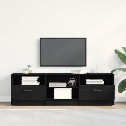 TV ormar Crni hrast 150 x 33,5 x 45 cm Konstruirano drvo Cene