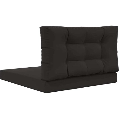  Jastuk za vanjsku sofU 2 pcs Crna Poliester - Crna 80 x 80 cm 1x sjedalo +1x naslon (3D s bartagom) Slike
