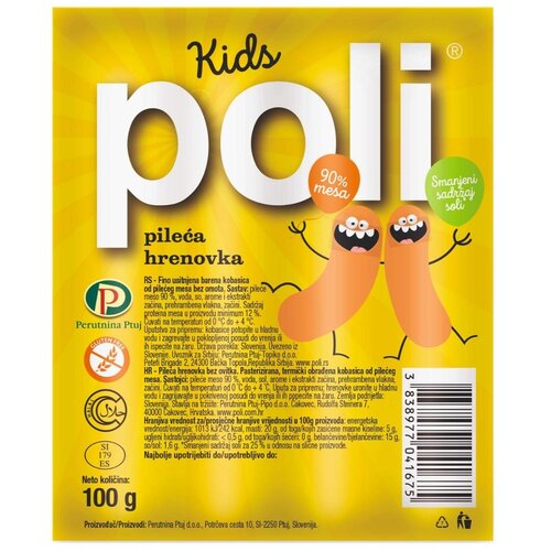 Poli Viršla kids hrenovka pileća barena 100g Cene