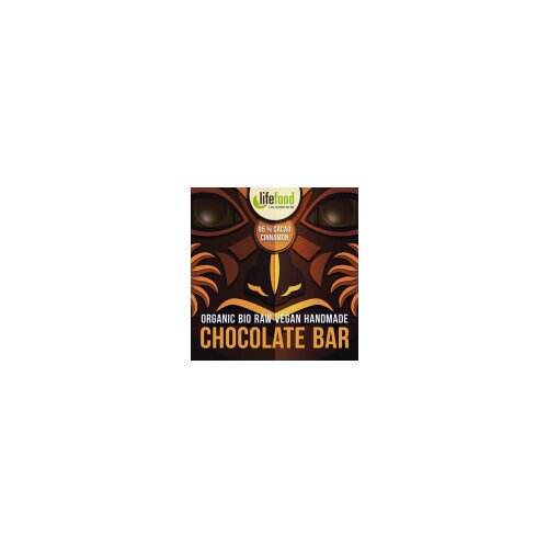 Lifebar organska crna čokolada 95% kakao i cimet, 35g Slike