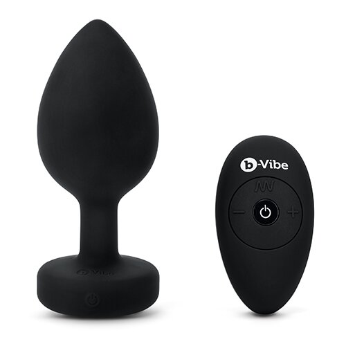 b-Vibe Vibrirajući analni čep XXL, crni Cijene