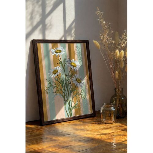 WALLXPERT Artmoscrv6-5070 Multicolor Decorative Framed MDF Painting Cene